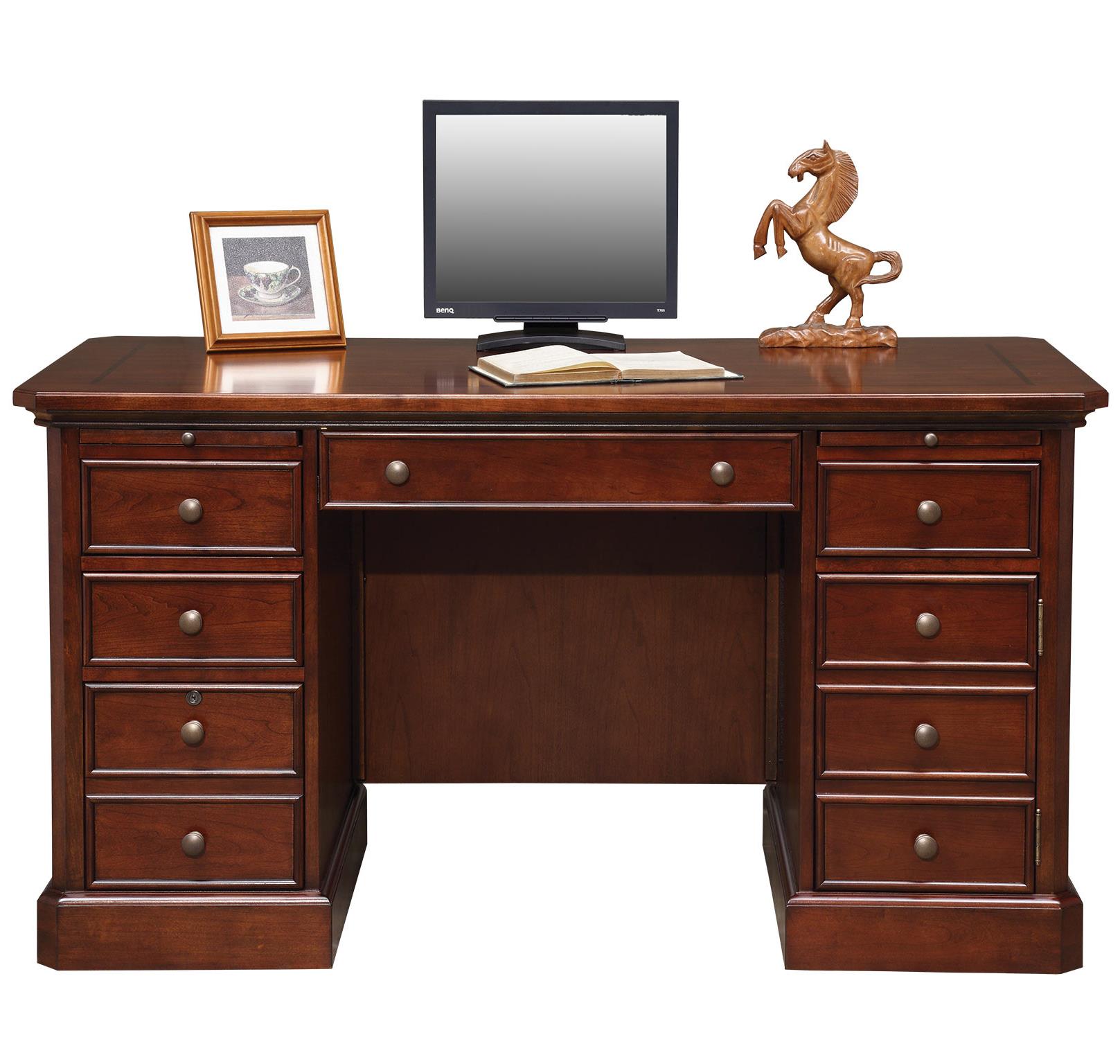 Arborview double pedestal shop desk